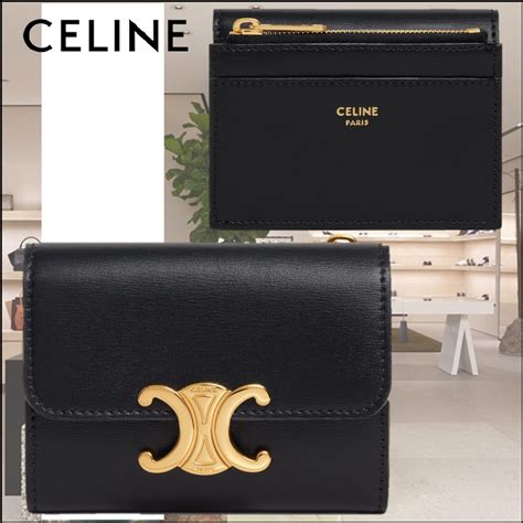 celine compact card wallet|Celine coin and card pouch.